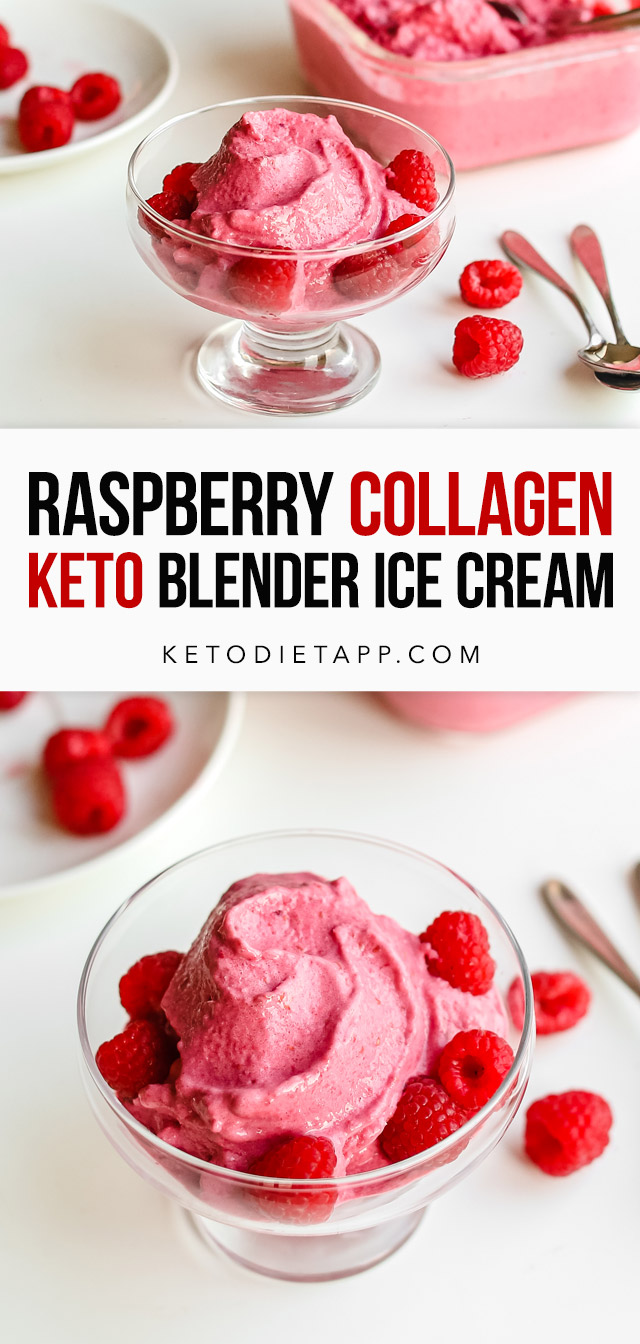 Raspberry Collagen Blender Ice Cream