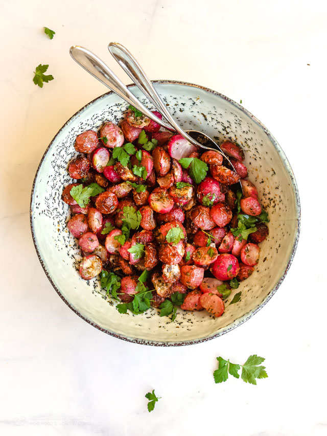 Low-Carb Roasted Ranch Radishes