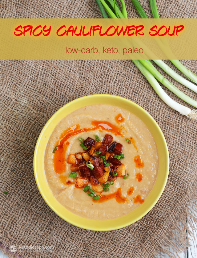 Low-Carb Spicy Cauliflower Soup
